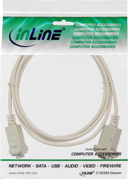 Produktbild InLine D-Sub 9 Pol — D-Sub 9 Pol (2 m, Parallel (Drucker))