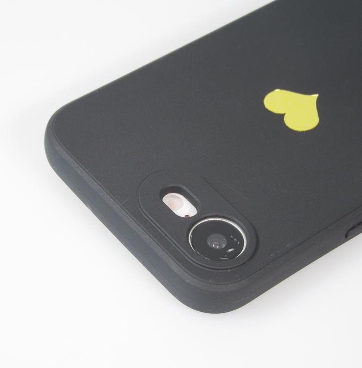 Actual product image PhoneLook Cover Silicone Mat Heart gold (Apple iPhone 16e)