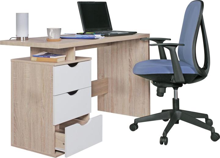 Produktbild FineBuy Jugend Schreibtisch Holz furniert Sonoma (120 x 53 x 76 cm)