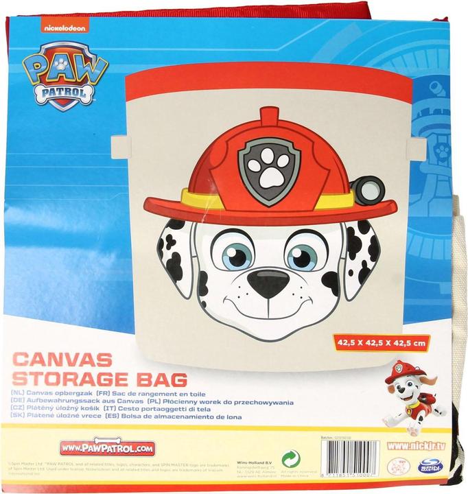 Actual product image Wins Holland Canvas Storage Bag PAW Patrol