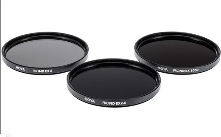 Image du produit Hoya PRO ND EX Filter Kit 8/64/1000 (55 mm, Filtre gris neutre, 55 mm)