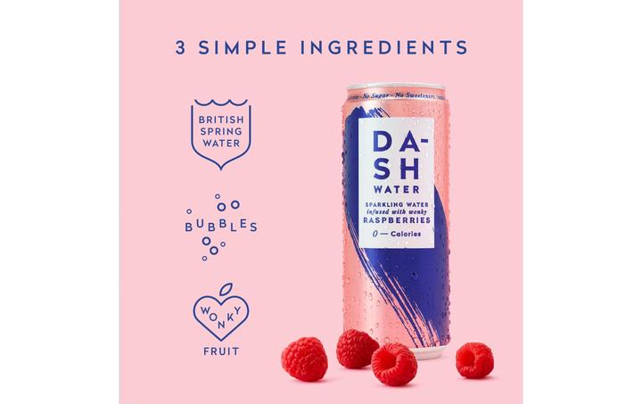 Actual product image Dash Water Raspberries (12 x 33 cl)