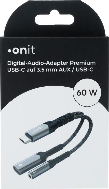 Actual product image Onit Digital-Audio-Adapter Premium USB-C auf 3.5 mm (USB Type C, USB Type C, 3.5mm jack)