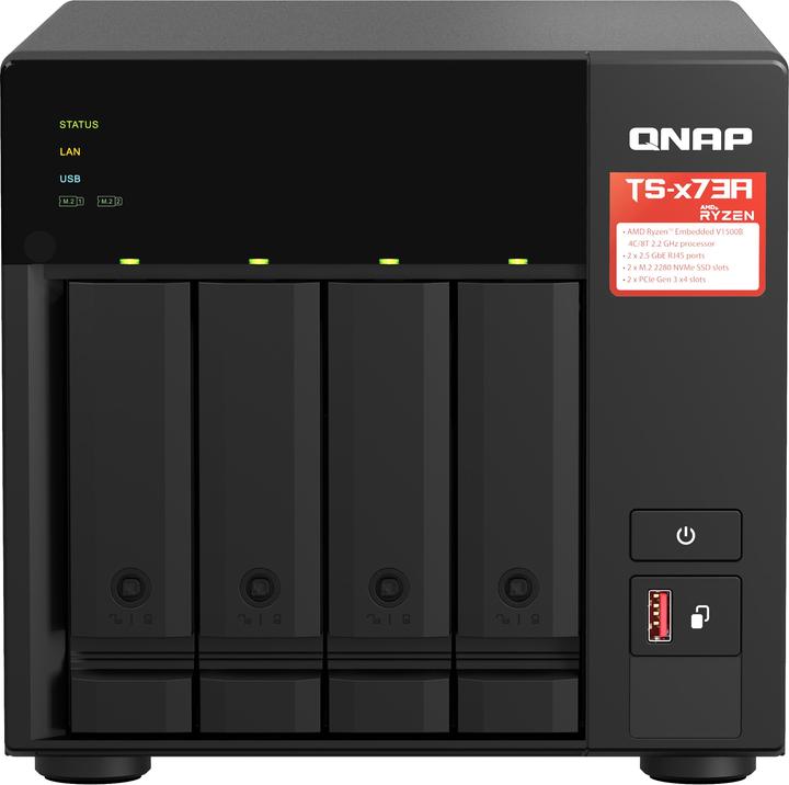 Produktbild QNAP TS-473A + QSW-1105-5T Bundle Pack (0 TB)