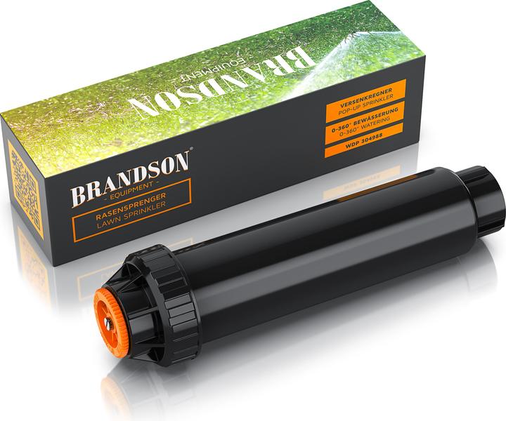 Actual product image Brandson Retractable sprinkler, lawn sprinkler, garden sprinkler irrigation system, frost-proof, up to 25 m² (Pop-up sprinklers)