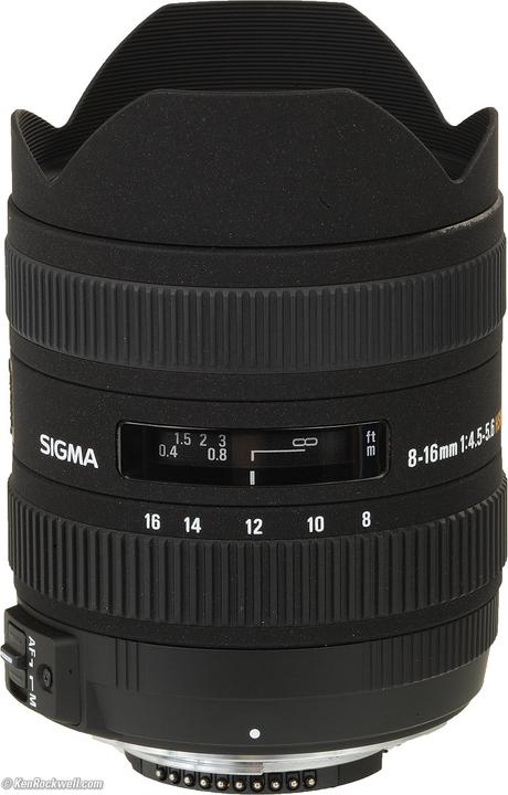 Image du produit Sigma 8-16mm, f/4.5-5.6 DC HSM, Canon EF-S (Canon EF-S, APS-C / DX)