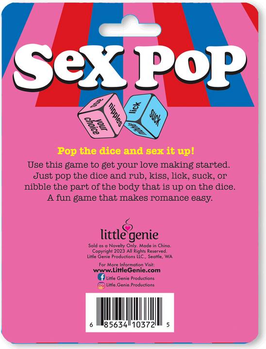 Productafbeelding Little Genie Productions Sex Pop - Popping Dice Game (Dobbelspelletjes)