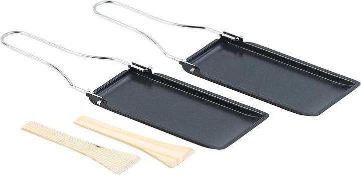 Actual product image Rosenstein & Söhne Set of 6 grill pans with foldable handle