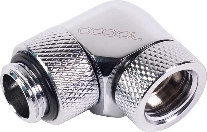 Produktbild Alphacool HF Winkeladapter 90° drehbar G1/4 AG auf G1/4 IG Chrome