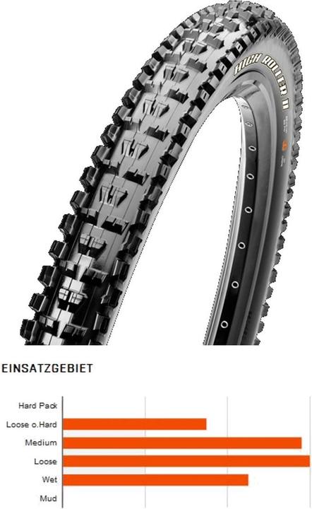 Produktbild Maxxis High Roller II SilkShield E-MTB 60TPI Single (27.5 x 2.40, 61-584)