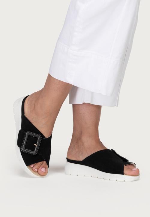 Actual product image Vitaform Pantolette Veloursleder Supersoft (37)