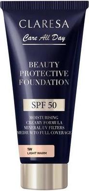 Actual product image Bobbi Brown Claresa Beauty Protective Foundation Moisturizing Foundation With Spf50 1w Light Warm 30ml (1W Light Warm)