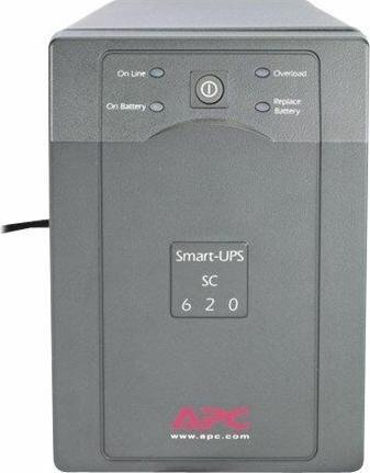 Actual product image APC Smart-UPS SC 620VA - UPS - AC 120 V (620 VA, 390 W, Line-interactive UPS)