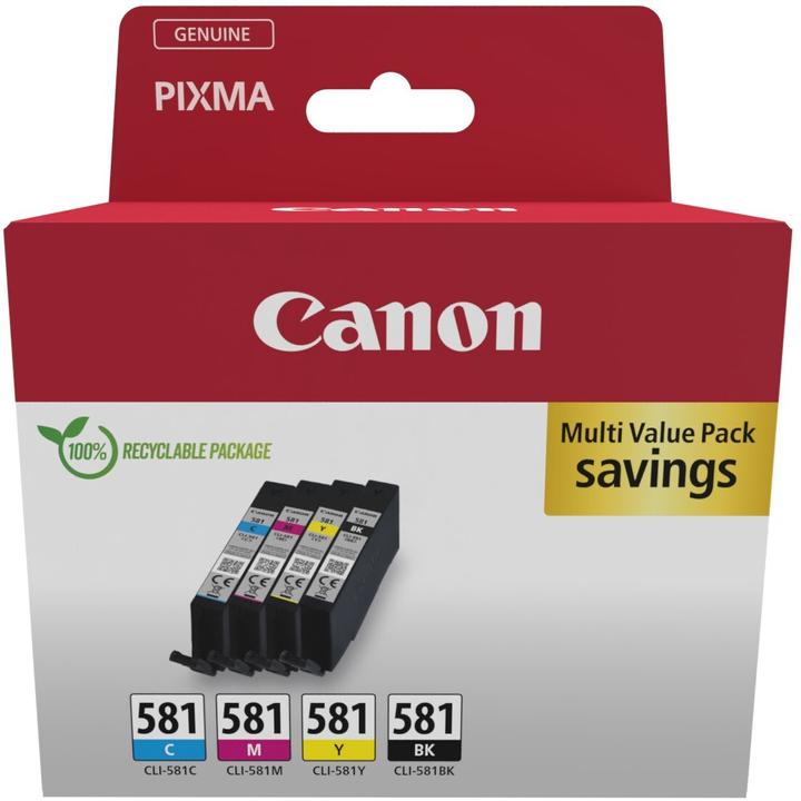 Actual product image Canon CLI-581 Multipack (M, FC, C, Y)