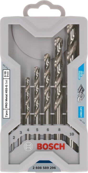 Produktbild Bosch Zubehör PRO Stainless Steel HSS-Co Spiralbohrer-Set, 7-tlg. (2.0, 3.0, 4.0, 5.0, 6.0, 8.0, 10.0)