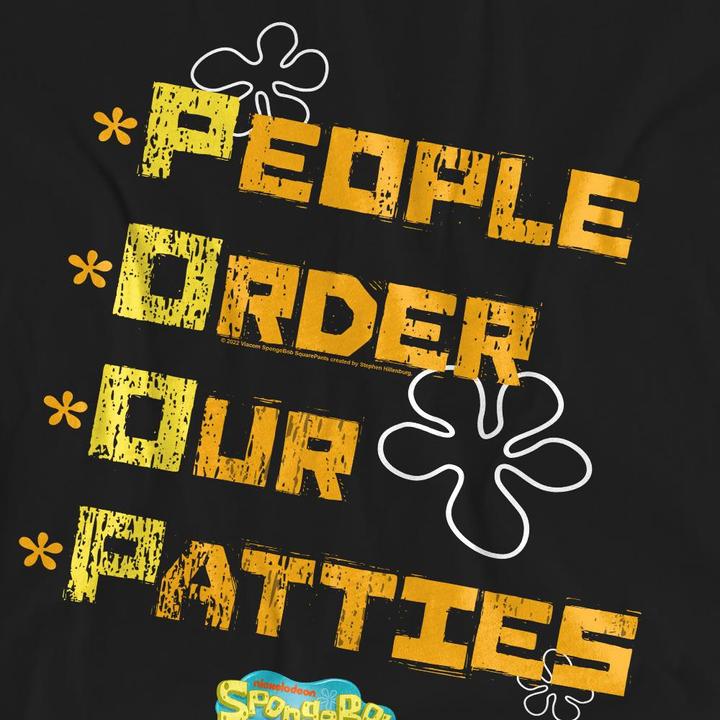 Produktbild Spongebob Squarepants People Order Our Patties TShirt (S)