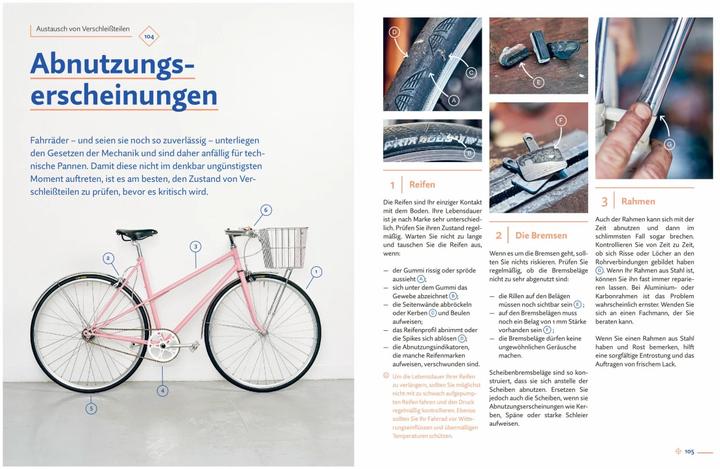 Produktbild Das Fahrradbuch. Auswahl, Ausrüstung, Pflege, Reparatur, Wartung, Technik, Anschaffung, Ausstattung (Deutsch, Laurent Belando, Louise Roussel, 2023)