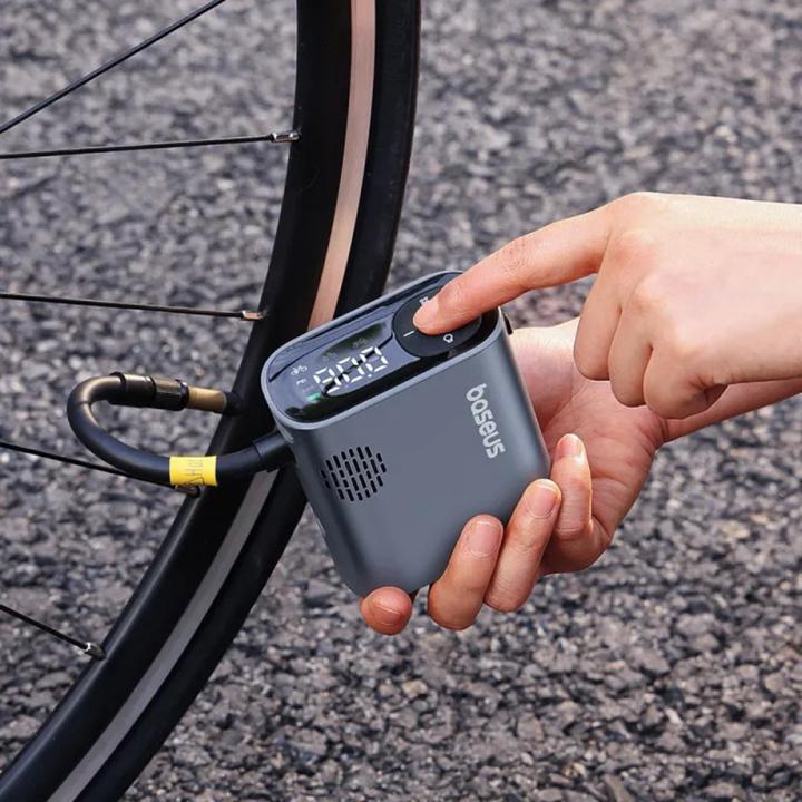 Actual product image Baseus PrimeTrip portable bike pump black
