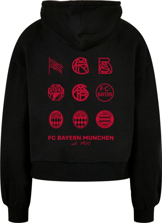 Immagine prodotto FC Bayern München Felpa con cappuccio donna Logo History Red Organic - 116531 (L)