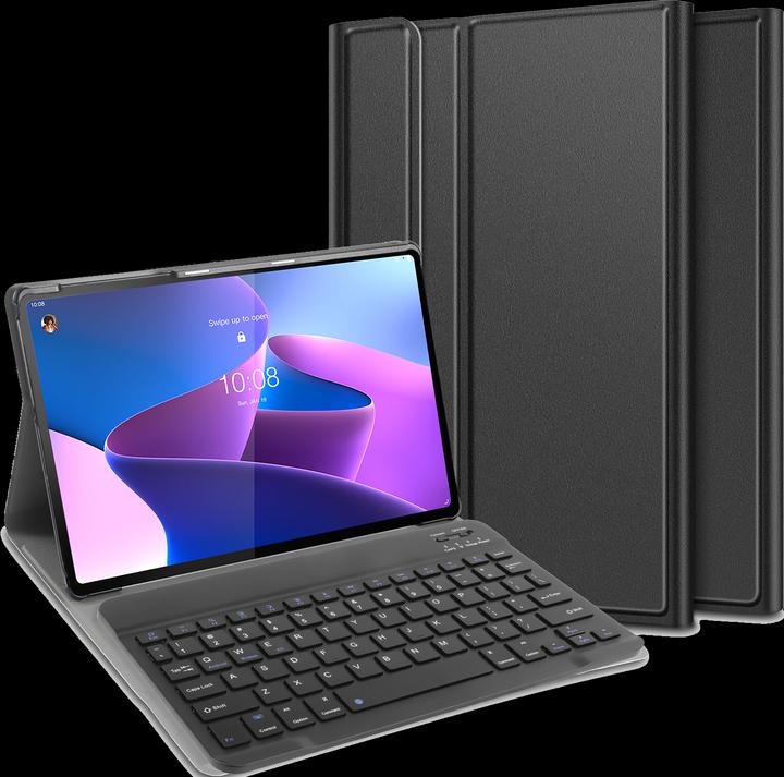 Produktbild Lenovo Tab P12 Pro hoes met toetsenbord - QWERTY Toetsenbord - Zwart (Eng. Int., Tab P12 Pro)