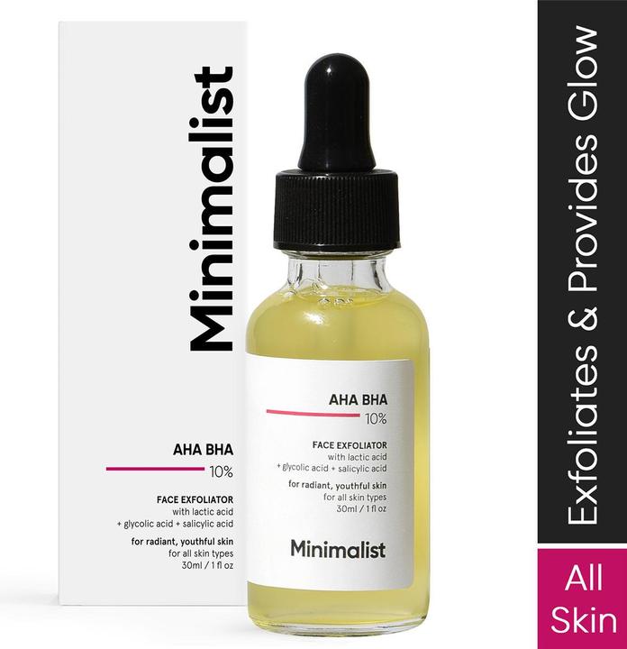 Minimalist AHA BHA 10% Face Exfoliator (Peeling, 30 ml)