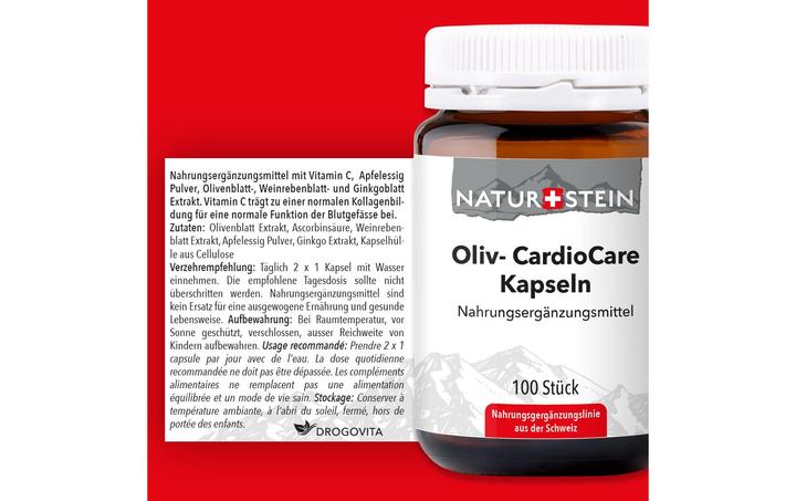 Actual product image Naturstein Oliv- CardioCare (100 Piece, Capsules, 159 g)