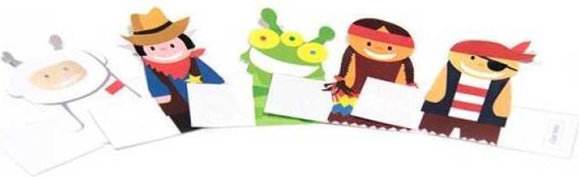 Produktbild Pukaca Papierfingerpuppenset. 8 Helden (8 x)