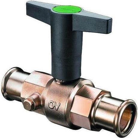 Produktbild Oventrop OV Knebelgriff-Kugelhahn Optibal beiderseits Pressanschluss DN 32 d= 35mm
