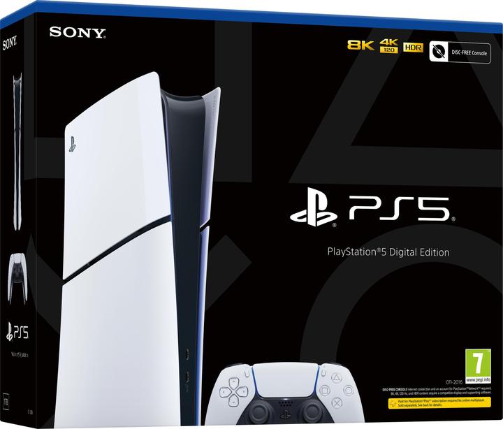Actual product image Sony PlayStation 5 Digital Edition Slim (Nordic)