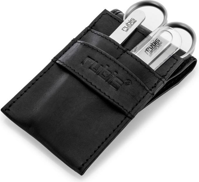 Produktbild Rubis Maniküreetui Leder 3-teilig, schwarz