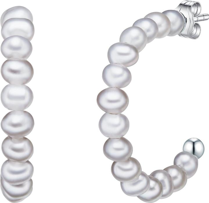 Valero Pearls Damen Sterling Silber Süsswasser-Zuchtperlen silber - 15052 (925er Silber)
