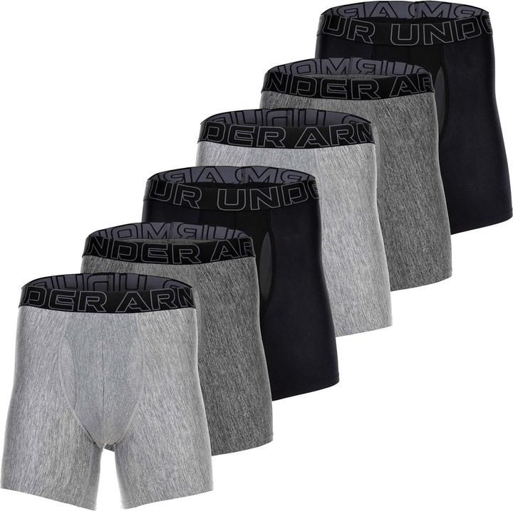 Under Armour Boxershort Sportlich Figurbetont UA PERFORMANCE TECH - SOLID 6 IN 6PK