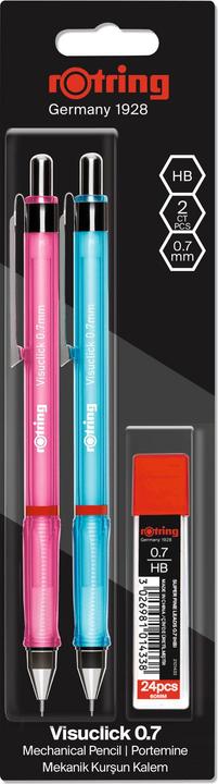 Produktbild Rotring Feinminenstift Visuclick 0,7+Minendose (0.70 mm, HB, 2 x)
