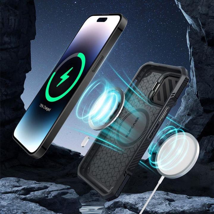 Actual product image Supcase Ub Xt Mag Magsafe Iphone 15 Black (Apple iPhone 15)