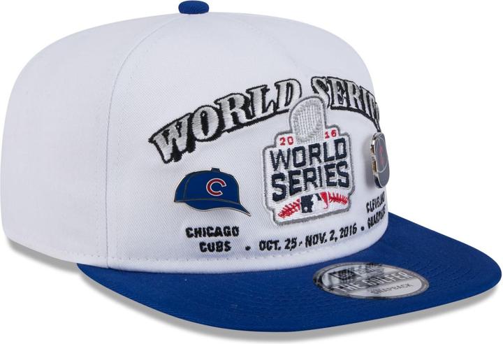 Actual product image New Era Golfer Cap - World Series 2016 Pin Cubs Indians (One size)
