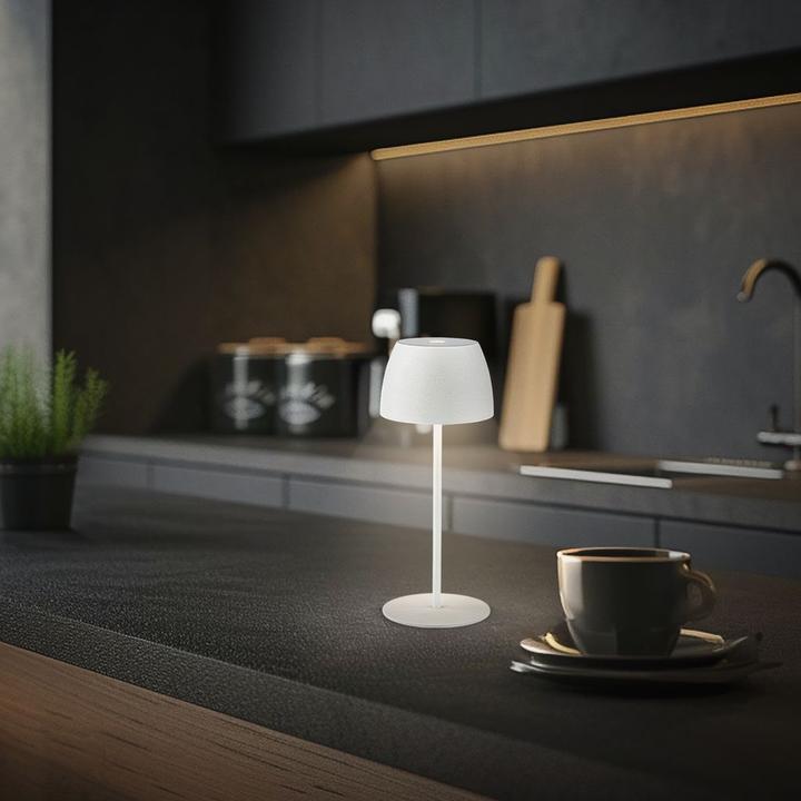 Actual product image Briloner Rechargeable LED table lamp - Mini Touch, white (150 lm)
