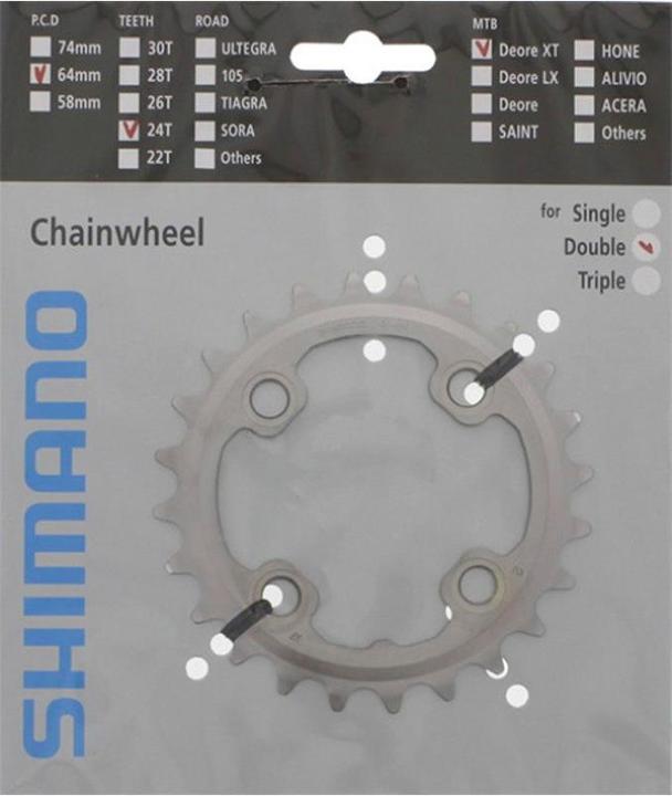 Immagine prodotto Shimano Deore XT FC-M785 Kettenblatt AM 64 mm 24Z (24)