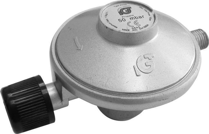 Tepro Garten 8567 Gaskartuschen-Druckregler Silber (matt)