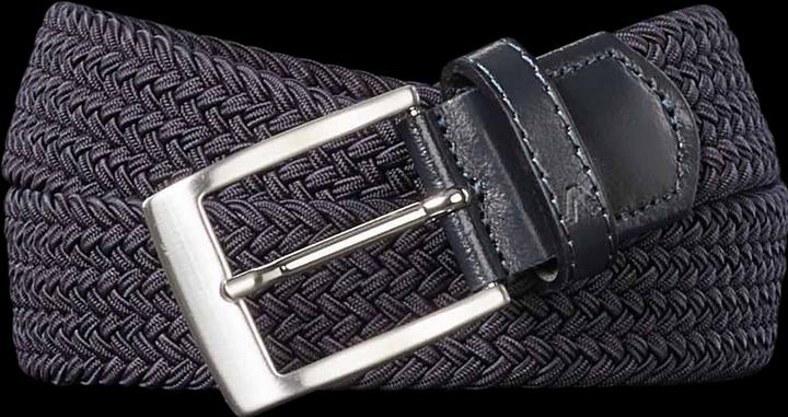 Alberto Basic Braided Belt Navy