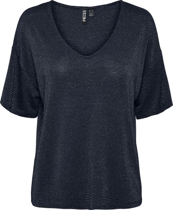 Pieces Pcbillo Oversized Tee Lurex Stripes Noos