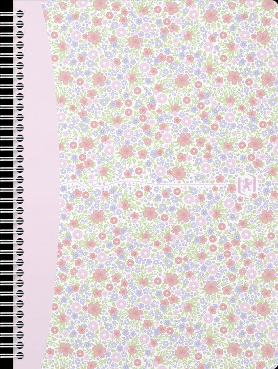 Image du produit Oxford FORME FLORAL - Livre à spirales (B5, Quadrillé, Couverture rigide)