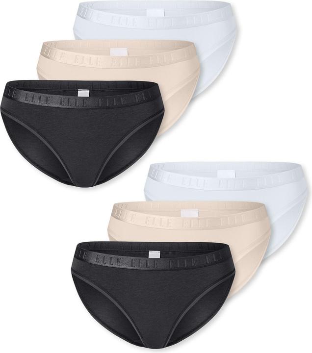 Elle Slip Bikini Brief - SUPER SOFT (L, 6er Pack)