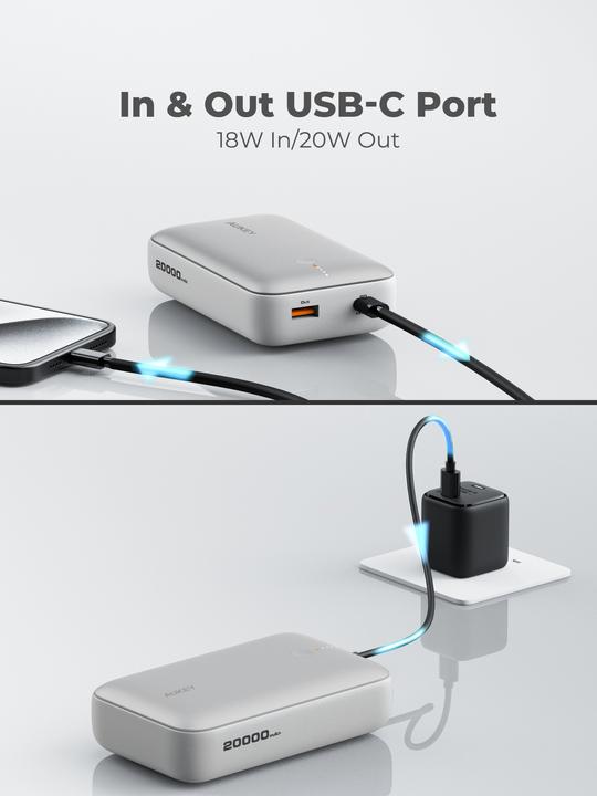 Productafbeelding Aukey Spark Mini (20000 mAh, 20 W, 77 Wh)