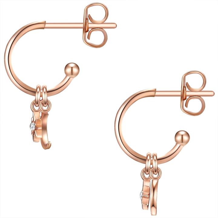 Immagine prodotto Lulu & Jane Orecchini da donna a mezzaluna/stella in ottone - 35294 (Ottone)