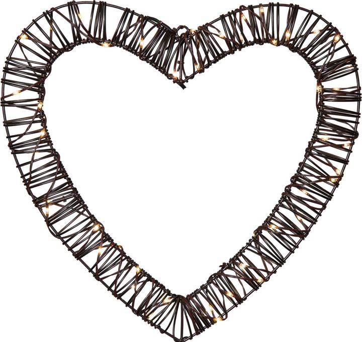 Produktbild Star Trading Aussendekoration Vicke Heart, Warmweiss