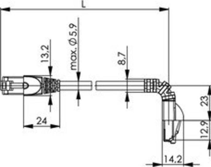 Produktbild Telegärtner Telegartner MP8 FS 500 (S/FTP, CAT6a, 3 m)