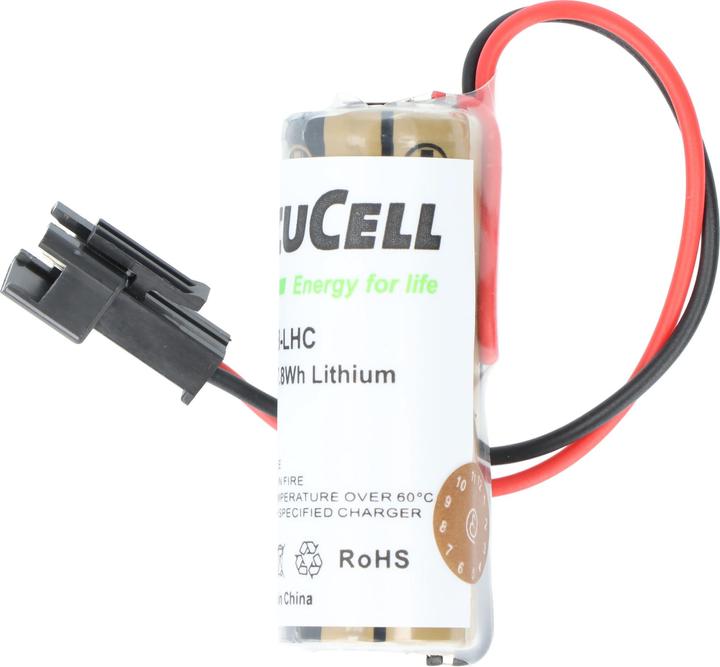 AccuCell Batterie CR8LHC für Fuji CR8-LHC, FDK CR8.L, CR8.LHC, THP3053 (1 Stk., CR17450, 2600 mAh)