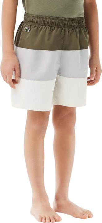 Actual product image Lacoste Boys Colour Block Taffeta Swimming Trunks (128)
