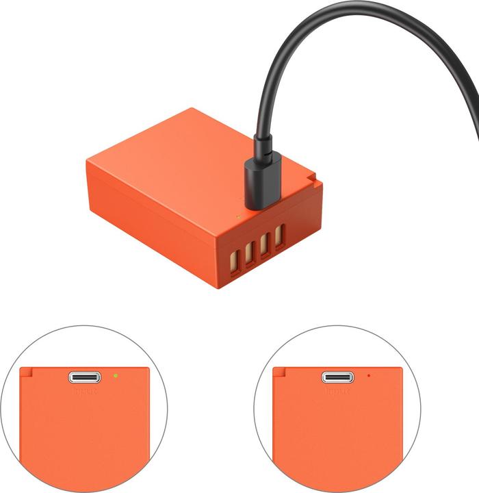 Actual product image SmallRig NP-W126S USB-C Rechargeable Camera Battery (Orange) 5088 (Camera battery)