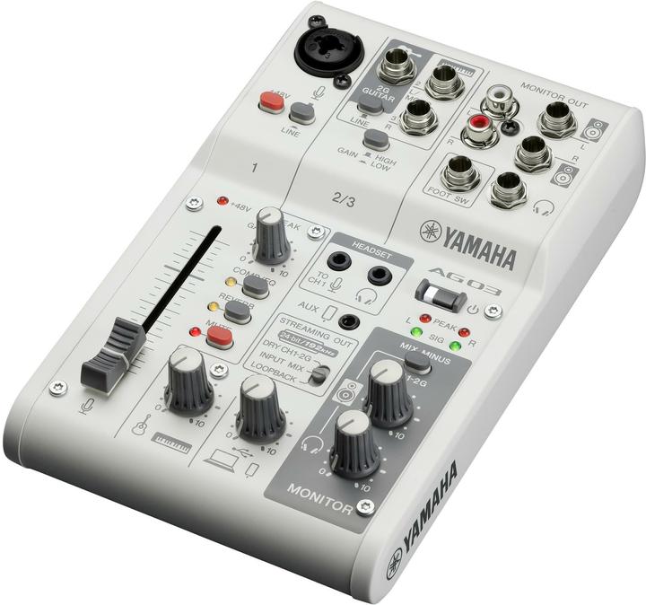 Produktbild Yamaha AG03MK2W Konsolen-Mischpult USB-Anschluss (Studio- und Livemixer)